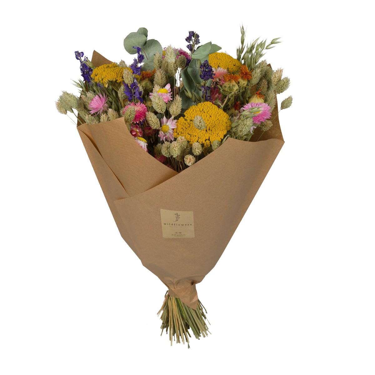 Getrockneter Trockenstrauß Classic Bouquet – Bunt, 60 cm