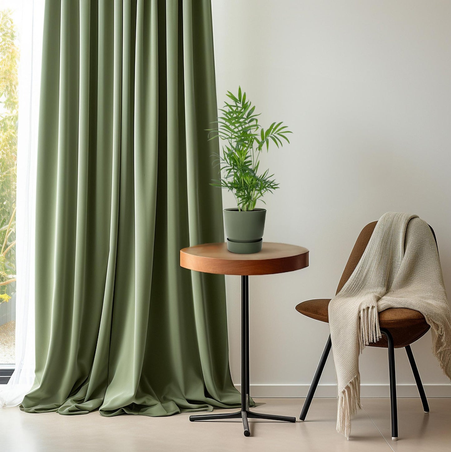 Zwerg-Bergpalme – pflegeleichte Zimmerpflanze Ø12cm, 50cm hoch