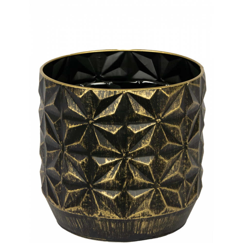 Pot Linske Black – Moderner Keramik-Blumentopf D19