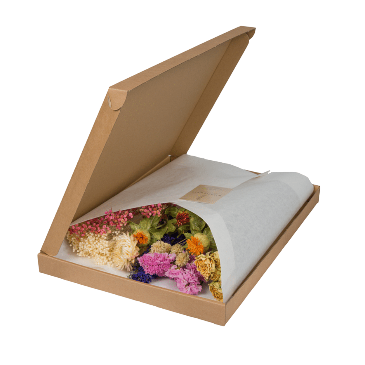 Trockenblumen im Briefkasten – Bunte Mischung