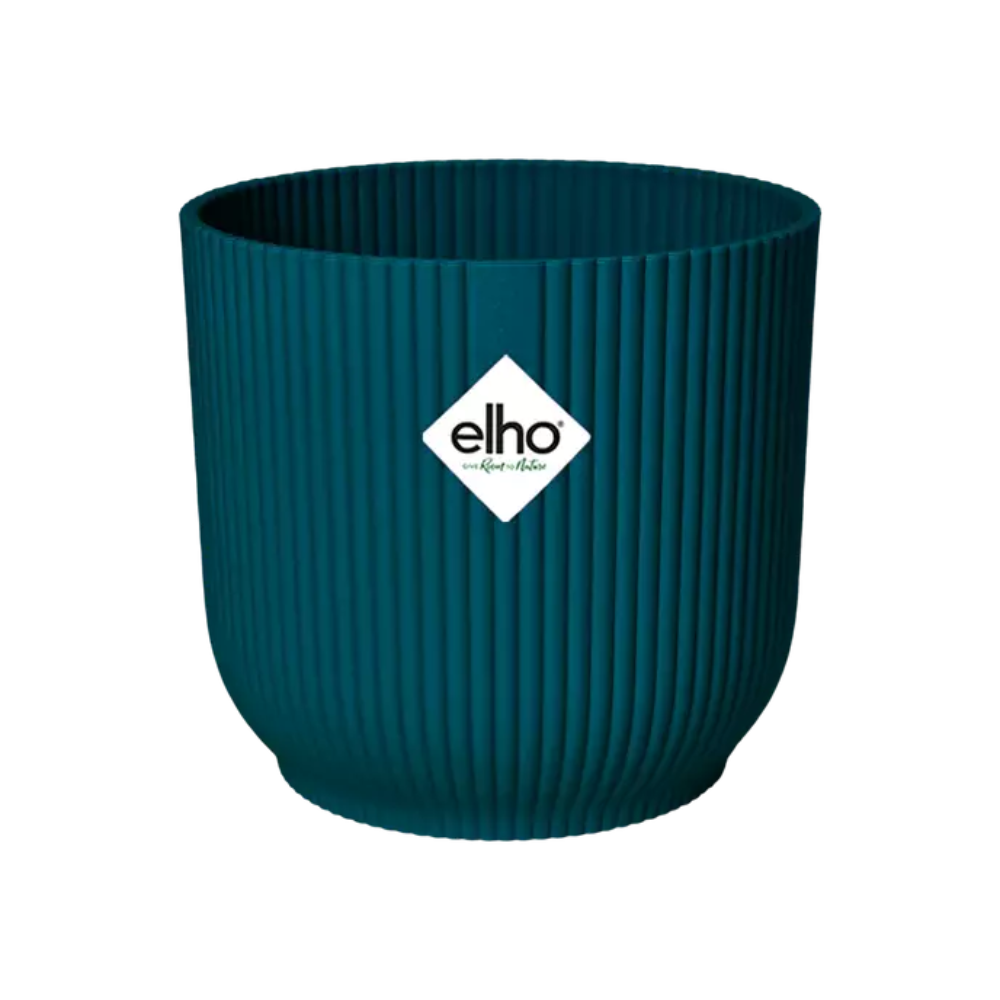 ELHO Vibes Fold 22cm Blauer Pflanzentopf – Modern & Nachhaltig