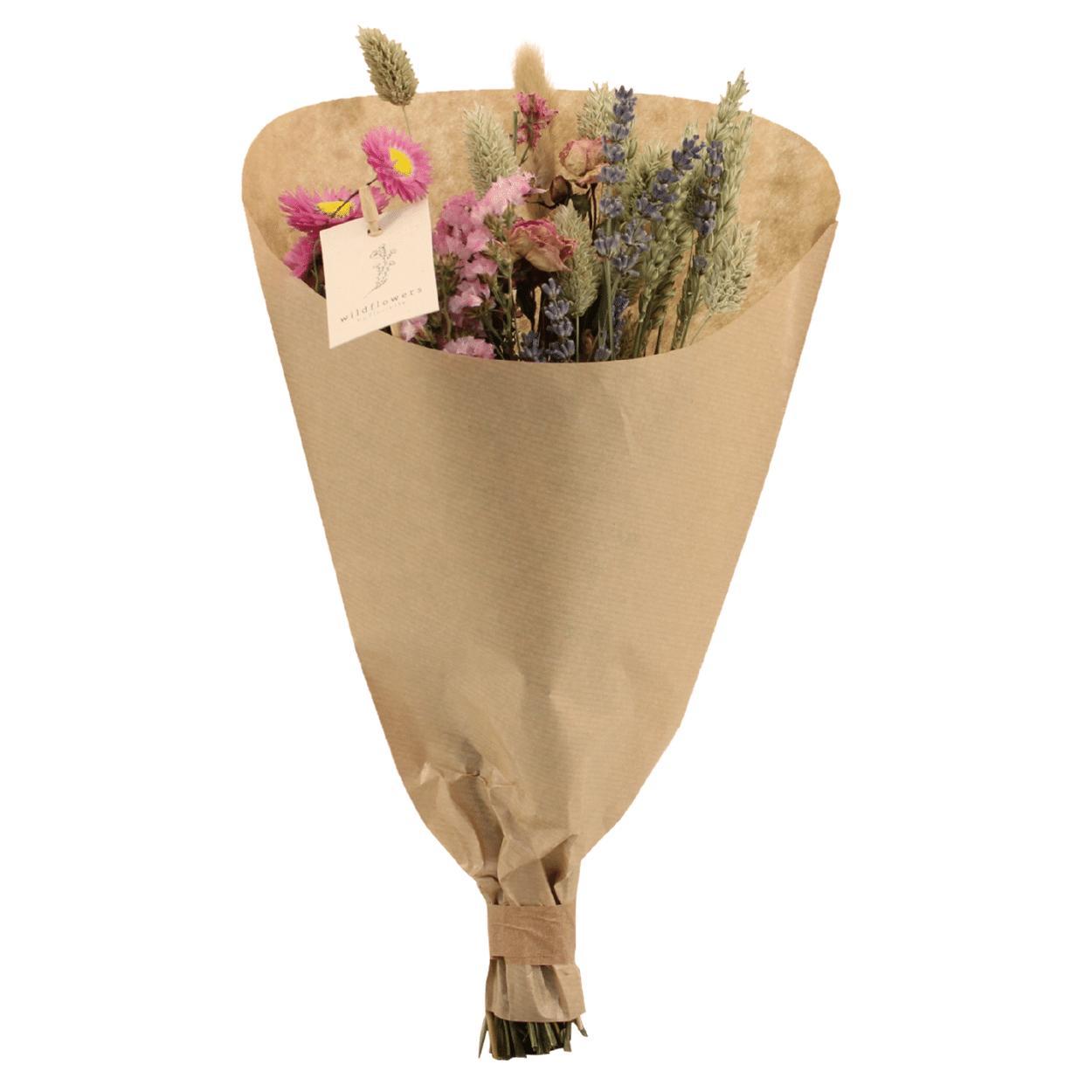 12x Trockenblumen Field Bouquet Pink – 35 cm