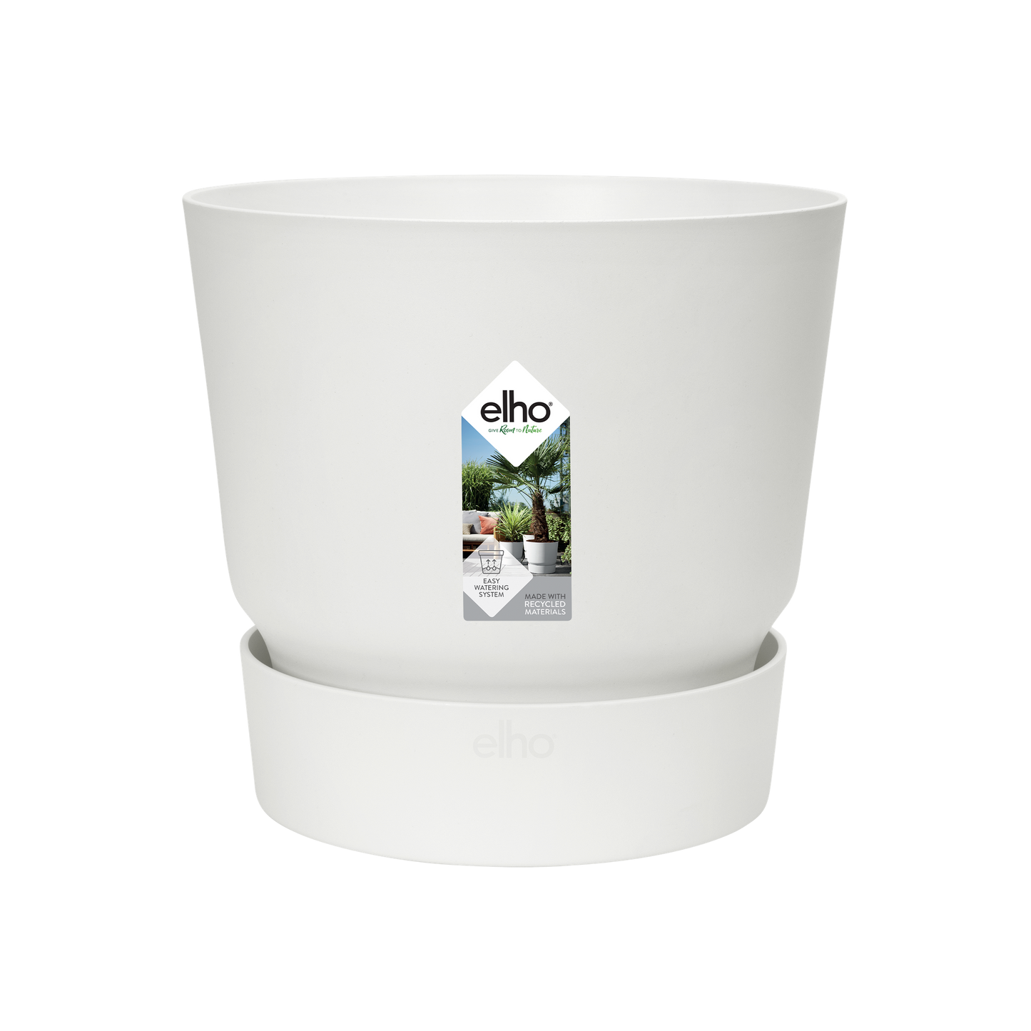 elho Greenville Round Blumentopf Weiß D14 x H13 cm