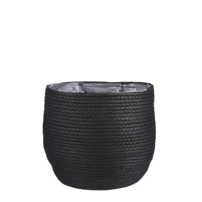 Schwarzer Mand Jorck Korb Ø 26 cm – Rustikal & Vielseitig