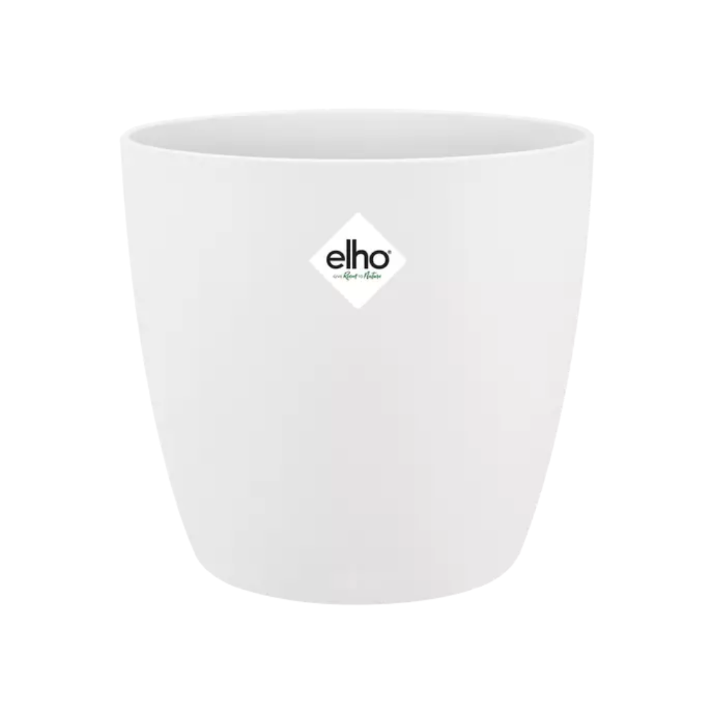 ELHO Brussels Blumentopf rund 18 cm weiß – modern & nachhaltig