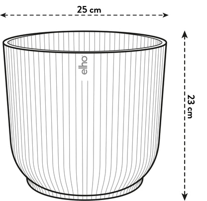 Elho Vibes Fold Round Blumentopf Weiß D25 x H23 cm