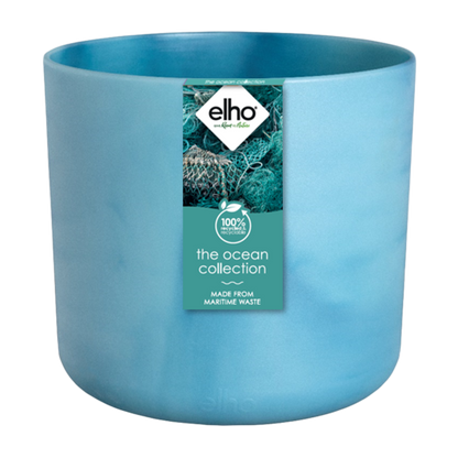 Elho Ocean Round Blumentopf Atlantic Blue D22xH20