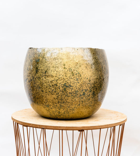 Ellen Brass – Moderner Pflanzkübel aus Messing 38x31 cm