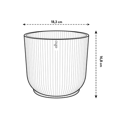 Elho Vibes Fold Round Blumentopf Rosé D18 x H17 cm