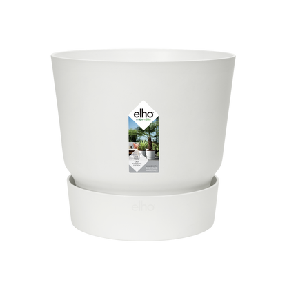 elho Greenville Rundtopf Weiß – Ø30 x H28 cm, pflegeleicht & modern
