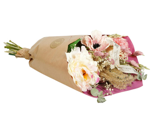 Peony Love Trockenblumen-Set, 4 Sträuße, 55 cm