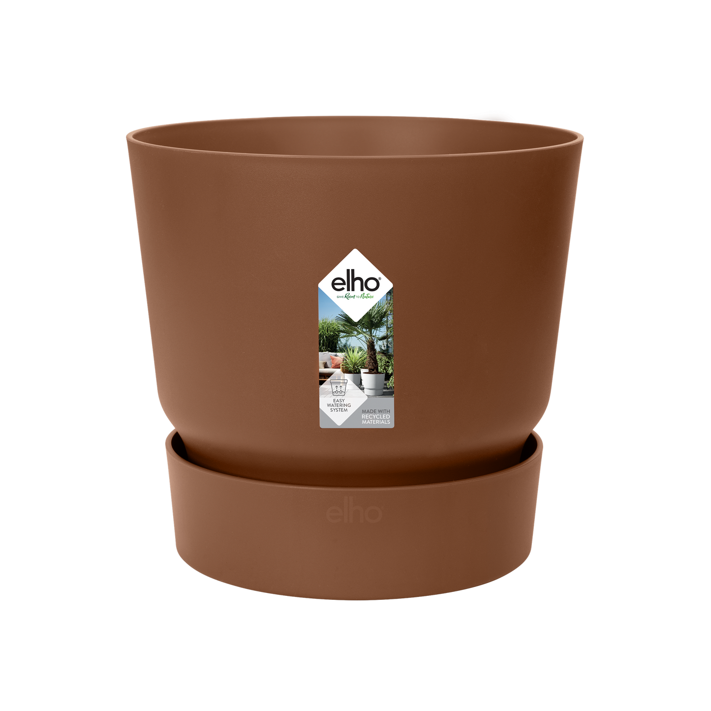elho Greenville Rundtopf Braun Ø30 x H28 cm