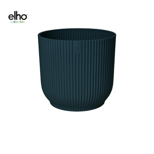 Elho Vibes Fold Round Blauer Pflanzentopf Ø25 cm
