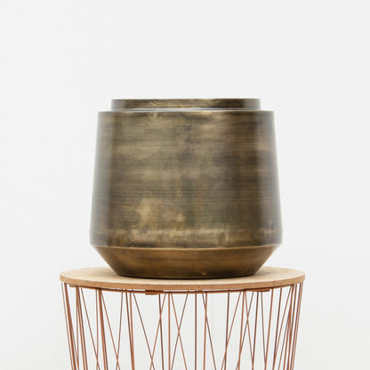 Pot Indigo Vintage Gold – Eleganter Pflanztopf D46xH41