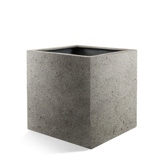 Pot Grigio Cube Natural Concrete – Moderner Pflanzkübel D50 x H50