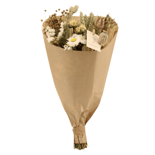 Trockenblumen Feldblumenstrauß Natürlich Ø15cm