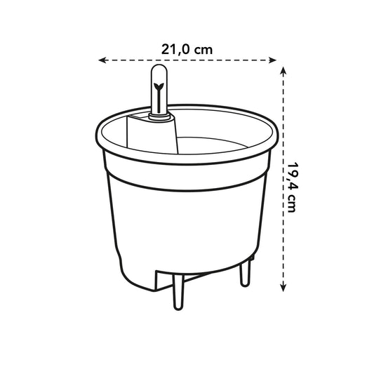 Self Watering Einsatz für Pflanztöpfe 21 cm – Pflegeleicht & Praktisch