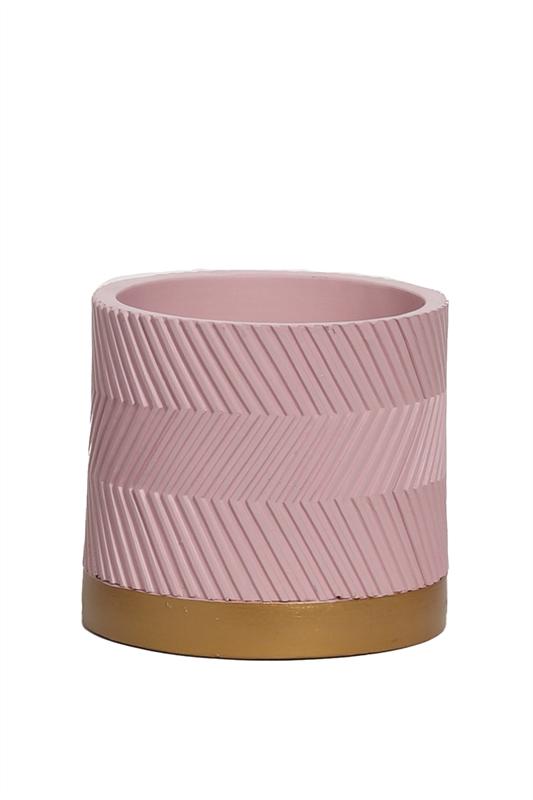 Pot Groovy Pink Matt Ø15 cm – Moderner Pflanzentopf