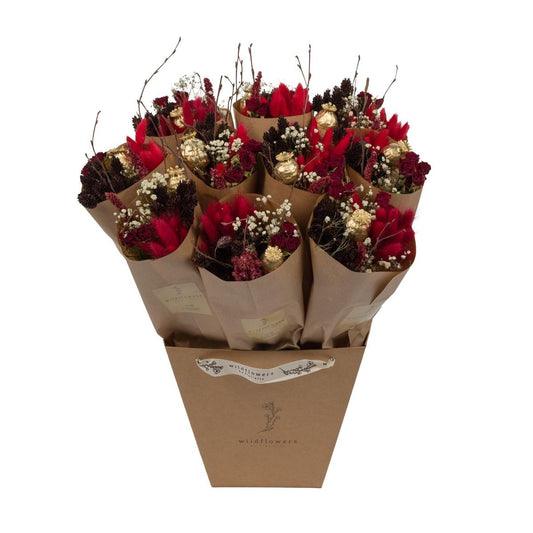 Getrockneter Blumenstrauß Scarlet Red – 50 cm