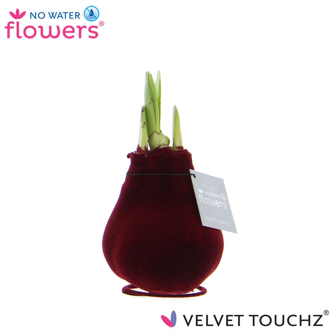 No Water Flowers Velvet Touchz® Bordeaux – Pflegeleichte Deko-Blumen Ø15cm