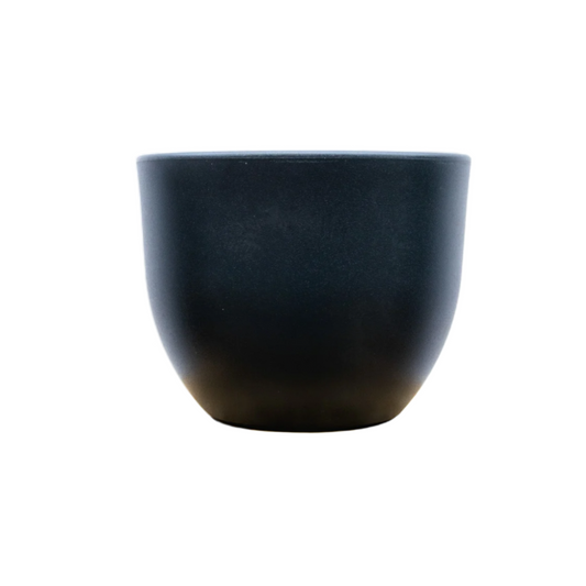 Pot Eggy Anthrazit – Moderner Pflanzkübel D55 x H43 cm
