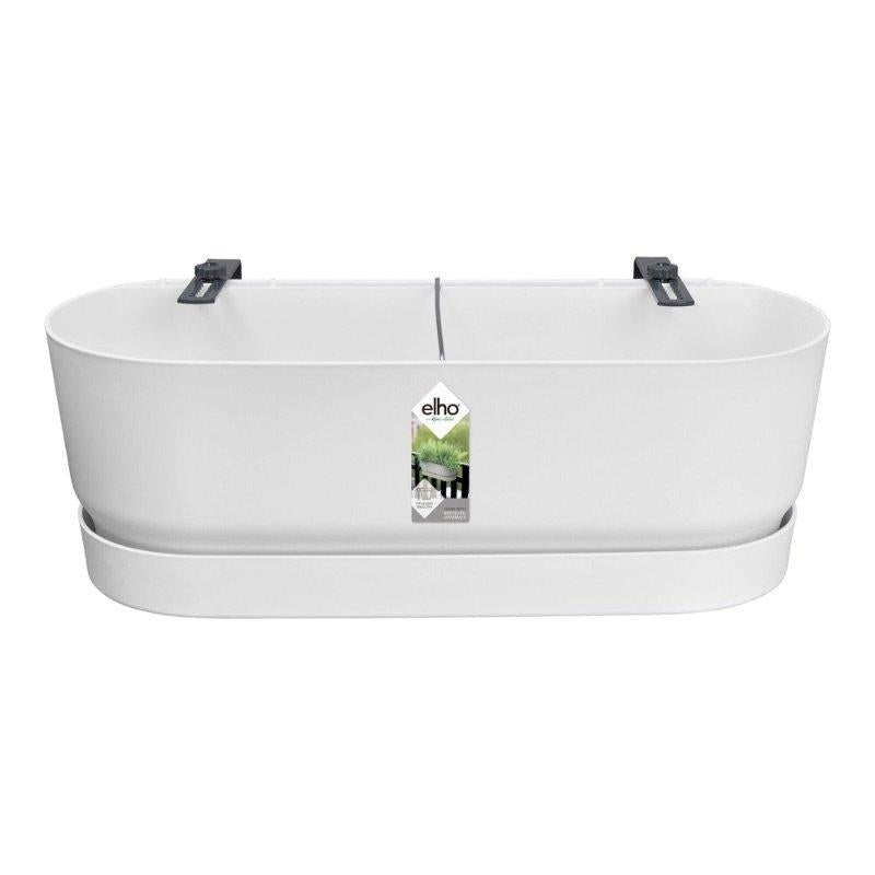 Elho Pot Greenville Easy Balcony D25cm – Weiß, pflegeleicht & modern