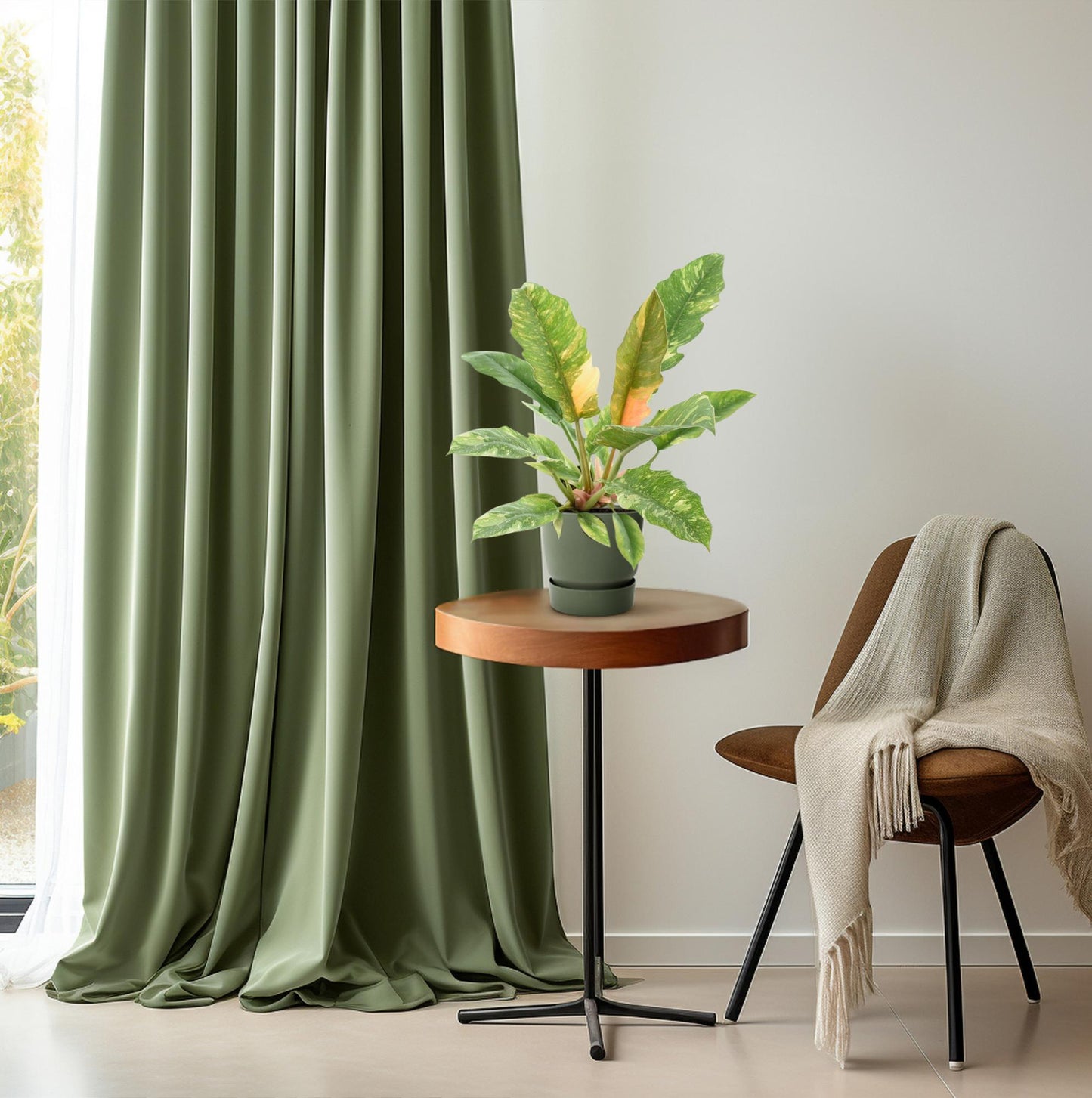Philodendron Ring of Fire – Exotische, pflegeleichte Zimmerpflanze Ø14cm