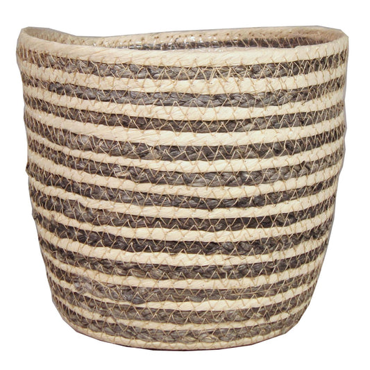 Naturkorb Mand Naturel/Grijs Ø16 cm – Rustikal & Vielseitig