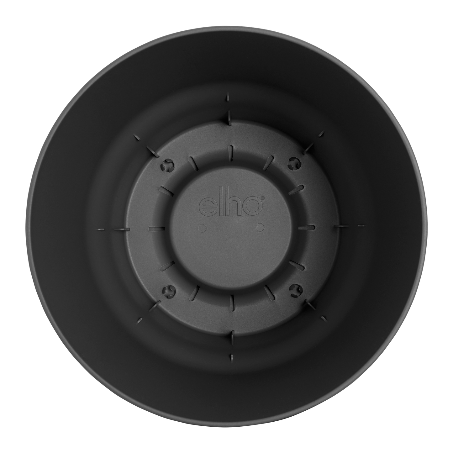 Pot elho Greenville Round Pflanzentopf Schwarz Ø14xH13 cm