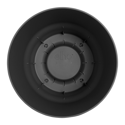 Pot elho Greenville Round Pflanzentopf Schwarz Ø14xH13 cm