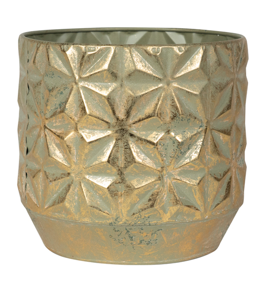 Pot Linske Shiny Gold – Moderner Pflanzkorb D15