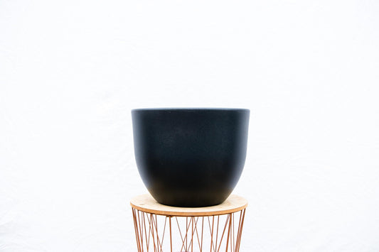 Pot Eggy Anthrazit – Moderner Pflanzkübel D55 x H43 cm