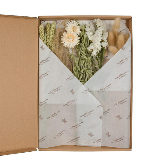 Getrocknete Trockenblumen im Letterbox-Set, 5 Stück, 30 cm