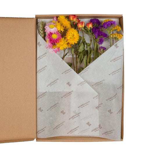 Getrocknete Blumen - Flowers in Letterbox, 5-teilig, ca. 30 cm