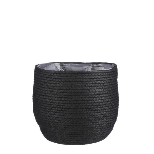 Schwarzer Mand Jorck Korb Ø 26 cm – Rustikal & Vielseitig