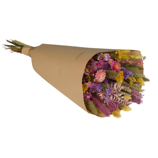 Getrocknete Blumen Field Bouquet Large Blossom Lilac – 8 Sträuße
