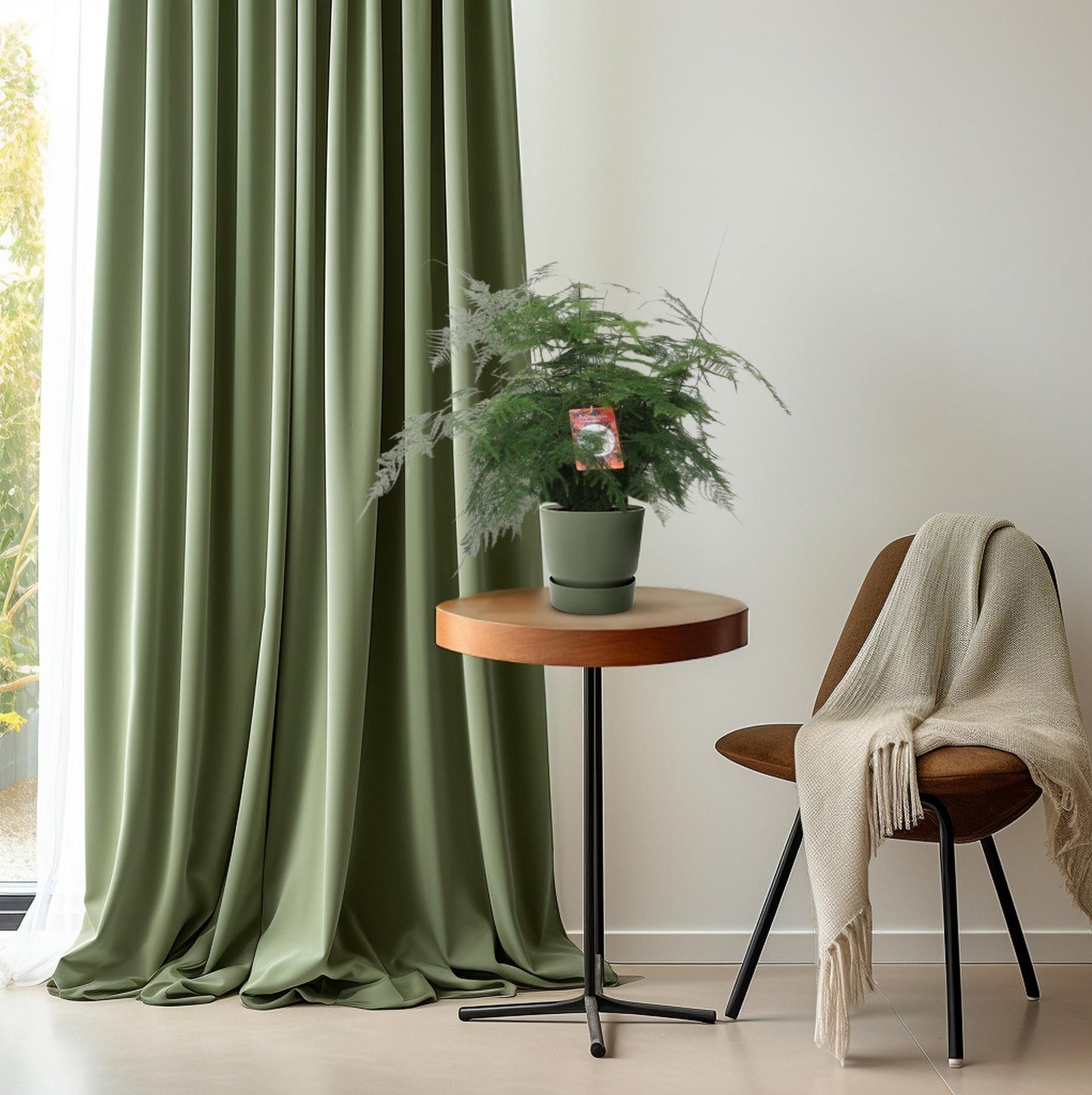 Asparagus Farnbusch – Pflegeleichte Zimmerpflanze Ø21cm, 60cm hoch