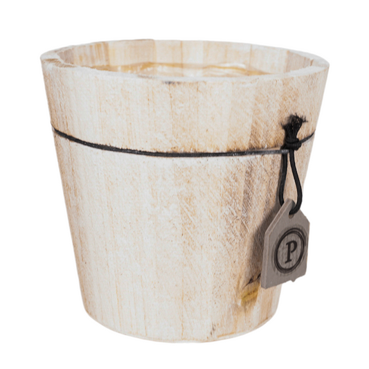 Houten Sierpot – Natürlicher Holzdekor-Blumentopf