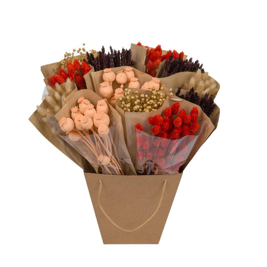 Getrocknete Blumen Dried Mono Mix Dark Amber 50cm