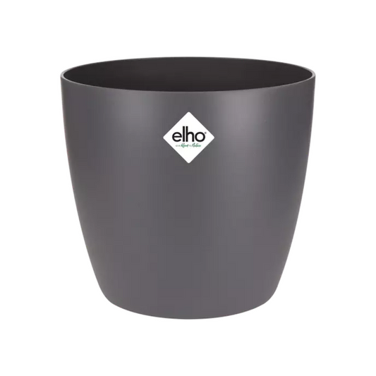 ELHO Brussels Rund 25 cm Anthrazit – Moderner Pflanzentopf