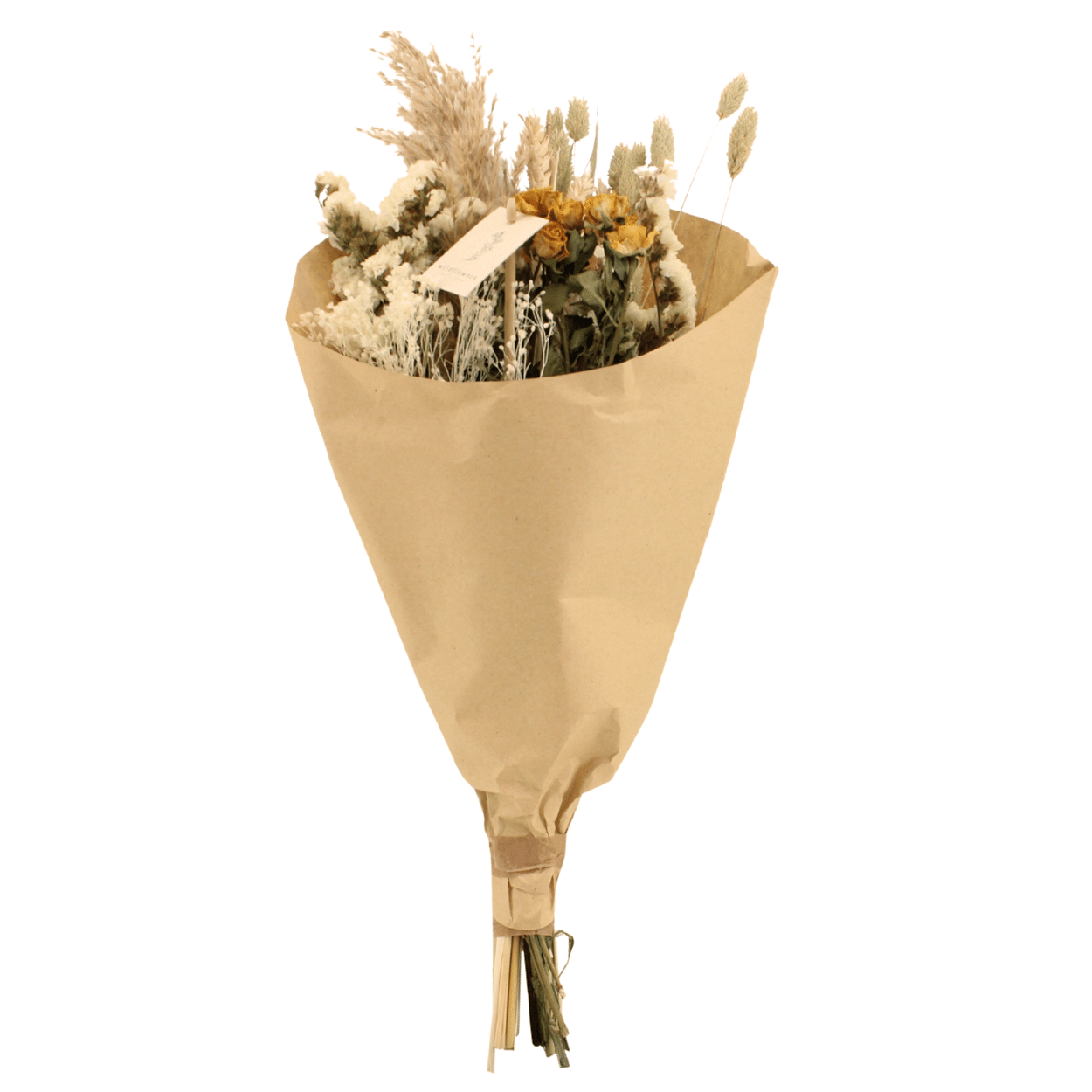 Natürlicher Trockenblumen Feldblumenstrauß Ø20cm, 50cm hoch