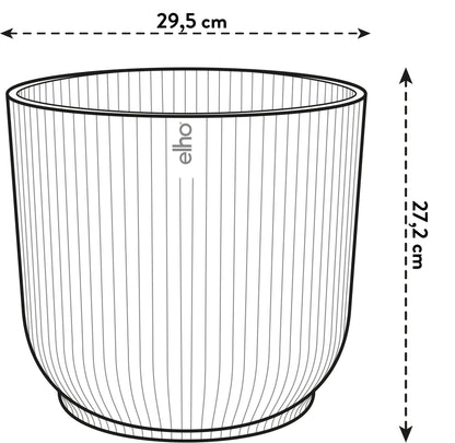 Elho Vibes Fold Round Blumentopf Weiß D30 x H27 cm