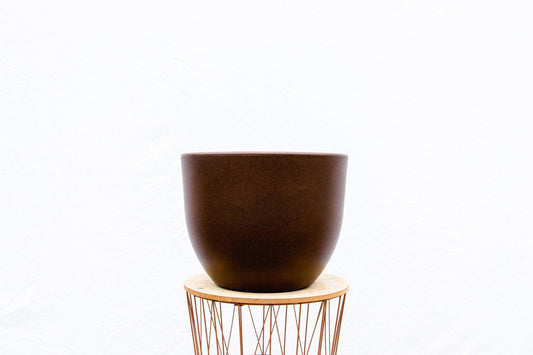 Pot Eggy Bronze – Moderner Pflanztopf D65 x H51 cm