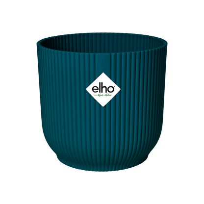 Elho Vibes Fold Round Blauer Pflanzentopf Ø25 cm