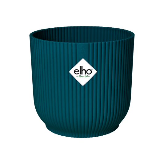 Elho Vibes Fold Round Blauer Pflanzentopf Ø25 cm