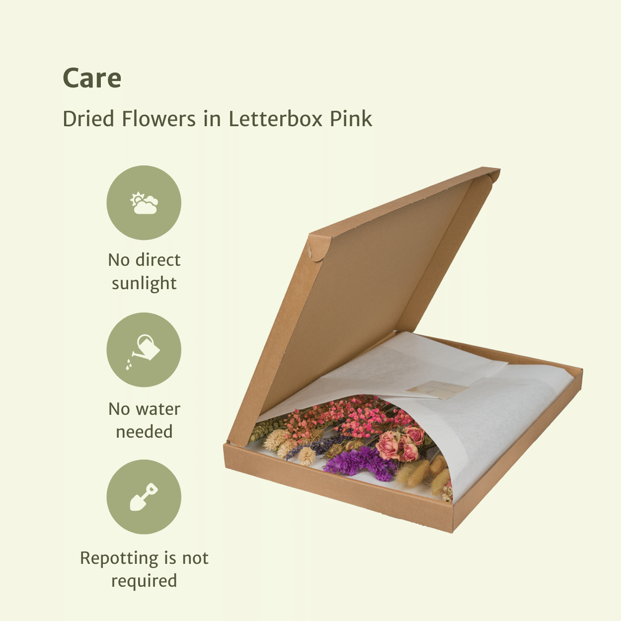 Trockenblumen Briefkasten - Pinkes Arrangement