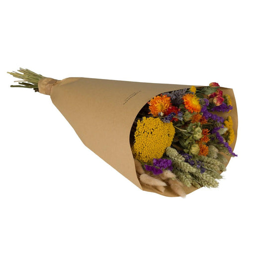 Trockenblumenstrauß Field Bouquet Orange – Groß, 60 cm