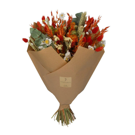 Getrockneter Blumenstrauß Classic Bouquet Orange – 60 cm
